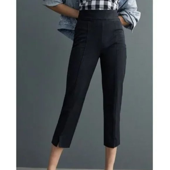 Anthro Maeve Grace Black Relaxed Capri - Picture 3 of 8